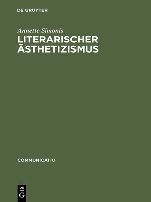 cover image of Literarischer Ästhetizismus